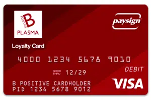 bank of america Plasma loyalty card