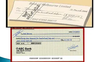 crossing on a cheque