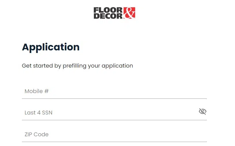 How to apply for Floor and Decor credit card online