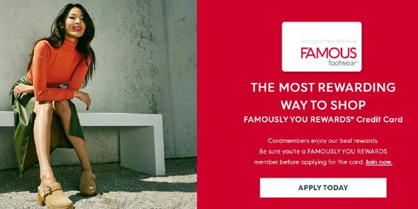 apply for a Famous Footwear Credit card