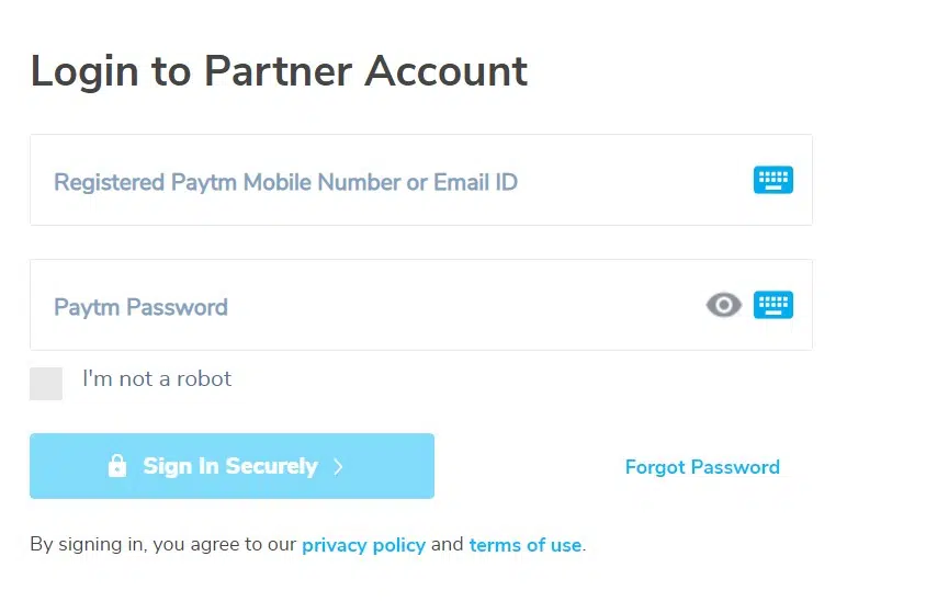 How to Login to Paytm BC Agent